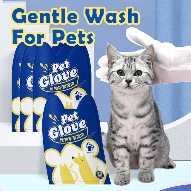 PETZZLE Pet Gloves Wipes