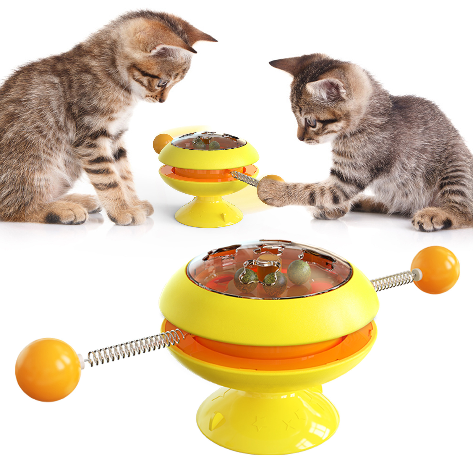 Catnip ball teasing cat turntable cat toys